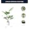 American Art Decor 4ft. Realistic Artificial Palm Tree in White Pot